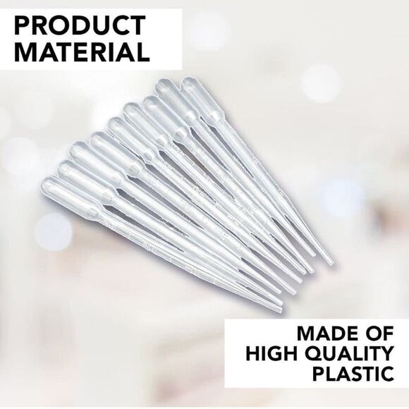 NWT 10 Clear Plastic Pipettes for Crafting - Picture 1 of 7